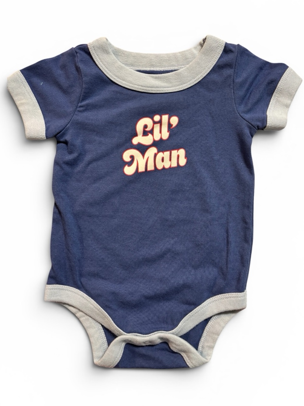 ❤️(0-3m) Cat & Jack Retro “Lil’ Man” Onesie